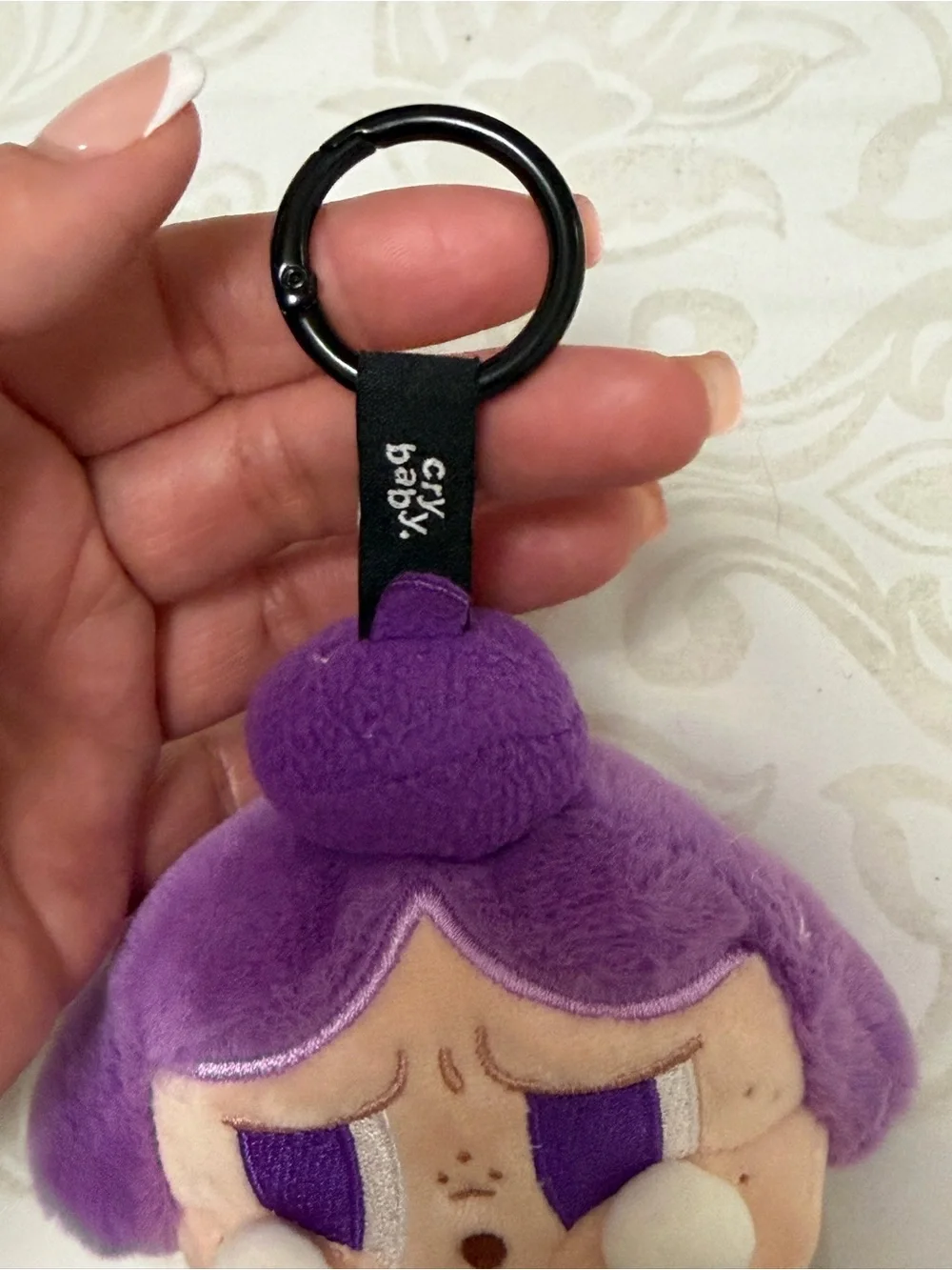 POP MART Crybaby Cheer Up, Baby! Purple Plush Pendant
